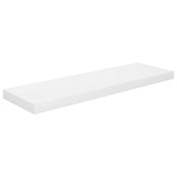 Scaffale a Parete Bianco Lucido 80x23,5x3,8 cm in MDF 323751