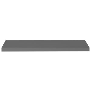 Scaffali a Parete 4 pz Grigio Lucido 90x23,5x3,8 cm in MDF 323798