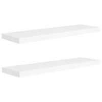 Scaffali a Parete 2 pz Bianchi 90x23,5x3,8 cm in MDF cod mxl 47161