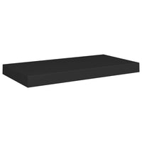 Scaffale a Parete Nero 50x23x3,8 cm in MDF 323829