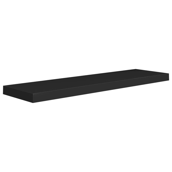 Scaffale a Parete Nero 90x23,5x3,8 cm in MDF 323838