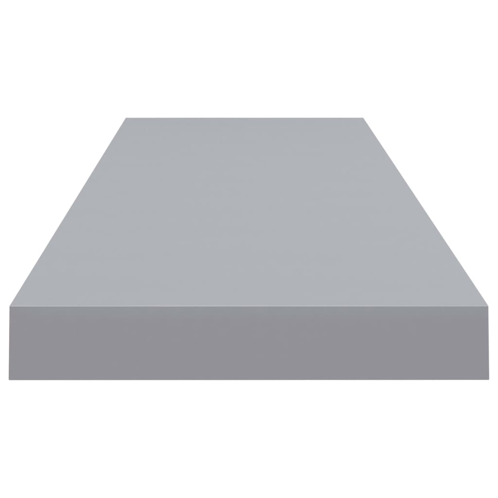 Scaffale a Parete Grigio 90x23,5x3,8 cm in MDF 323859