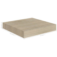 Scaffale a Parete Rovere 23x23,5x3,8 cm in MDF cod mxl 33693