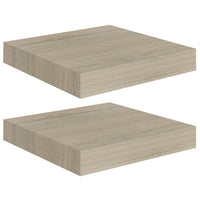 Mensole a Muro 2 pz Rovere 23x23,5x3,8 cm in MDF cod mxl 52571