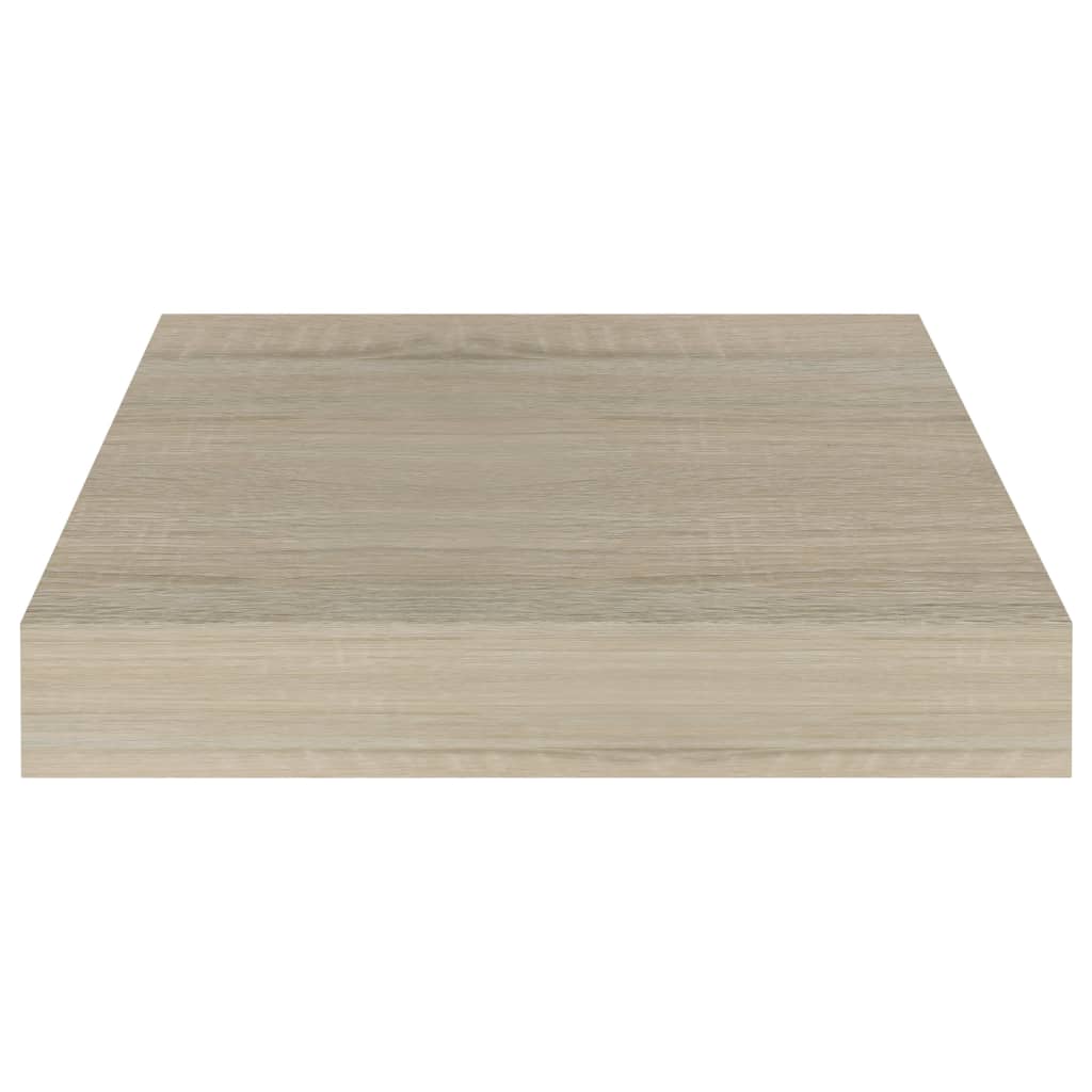 Mensole a Muro 2 pz Rovere 23x23,5x3,8 cm in MDF 323866