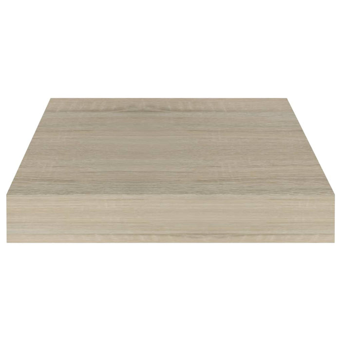 Mensole a Muro 2 pz Rovere 23x23,5x3,8 cm in MDF 323866