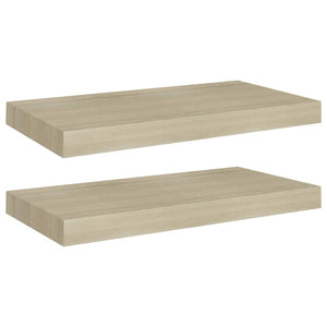 Scaffali a Parete 2 pz Rovere 50x23x3,8 cm in MDFcod mxl 127272