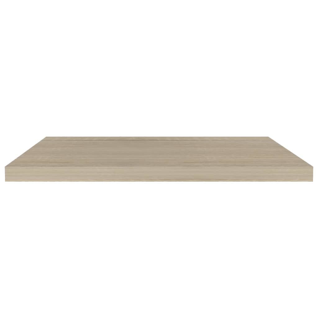 Scaffale a Parete Rovere 80x23,5x3,8 cm in MDF 323877