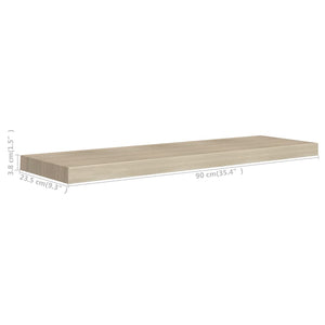 Scaffale a Parete Rovere 90x23,5x3,8 cm in MDF cod mxl 32966