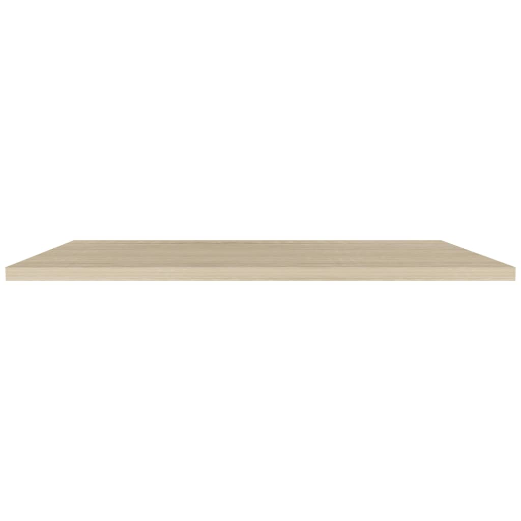 Scaffali a Parete 2 pz Rovere 120x23,5x3,8 cm in MDF 323884