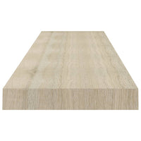 Scaffali a Parete 2 pz Rovere 120x23,5x3,8 cm in MDF 323884