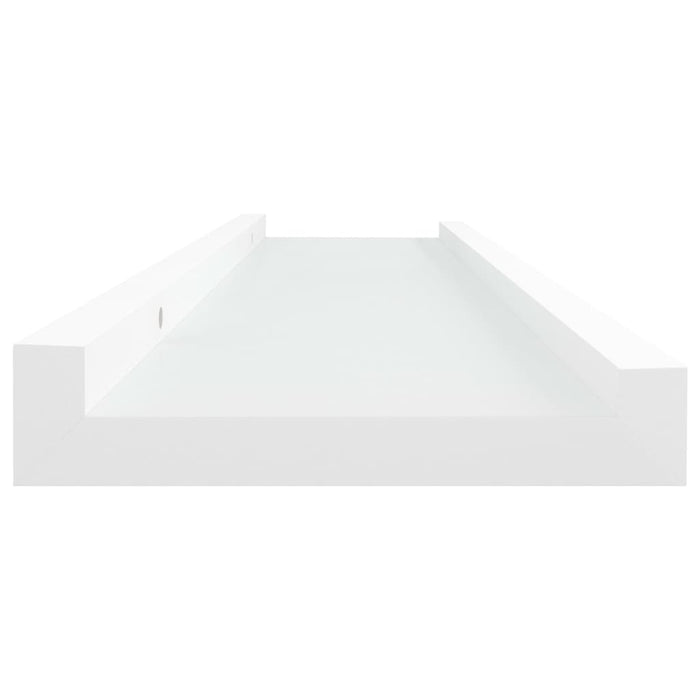 Mensole con Sporgenza 2 pz Bianche 40x9x3 cm MDF 323928