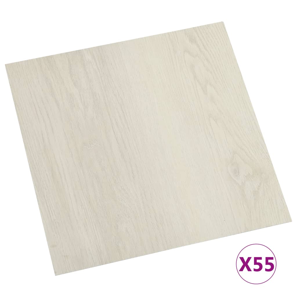 Listoni per Pavimenti Autoadesivi 55 pz in PVC 5,11 m² Beige cod mxl 42964