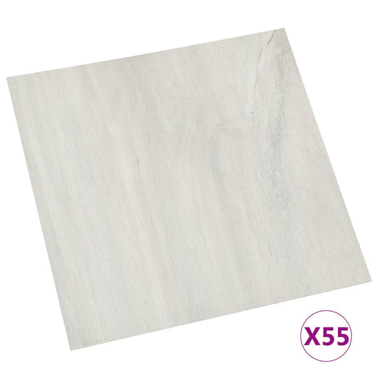 Listoni per Pavimenti Autoadesivi 55 pz in PVC 5,11 m² Crema cod mxl 45409