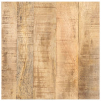 Tavolino Laterale con Ruote 40x40x42cm in Legno di Mango Grezzo cod mxl 22923