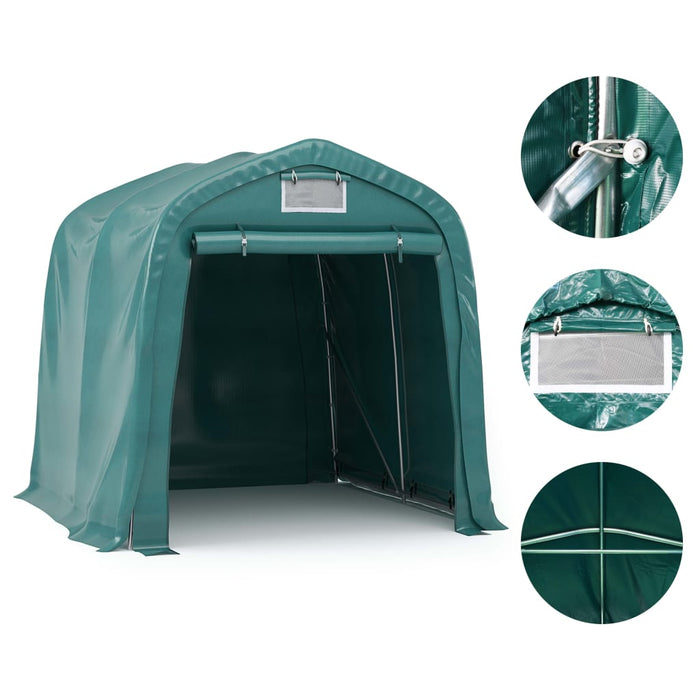 Tenda Garage in PVC 1,6x2,4 m Verde cod mxl 66354