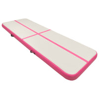 Tappetino Ginnastica Gonfiabile con Pompa 300x100x15cm PVC Rosa cod mxl 78252