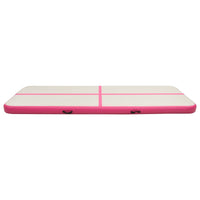 Tappetino Ginnastica Gonfiabile con Pompa 300x100x15cm PVC Rosa 92658