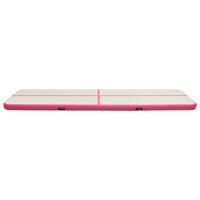 Tappetino Ginnastica Gonfiabile con Pompa 600x100x15cm PVC Rosa cod 12503