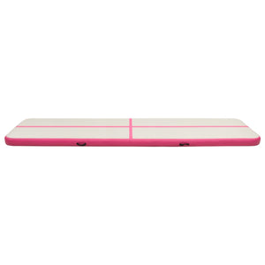 Tappetino Ginnastica Gonfiabile con Pompa 600x100x15cm PVC Rosa cod 12503