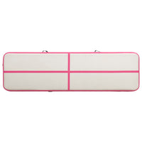 Tappetino Ginnastica Gonfiabile con Pompa 700x100x15cm PVC Rosa cod 8741