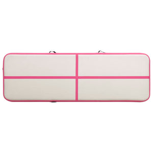 Tappetino Ginnastica Gonfiabile con Pompa 500x100x20cm PVC Rosa cod mxl 65284