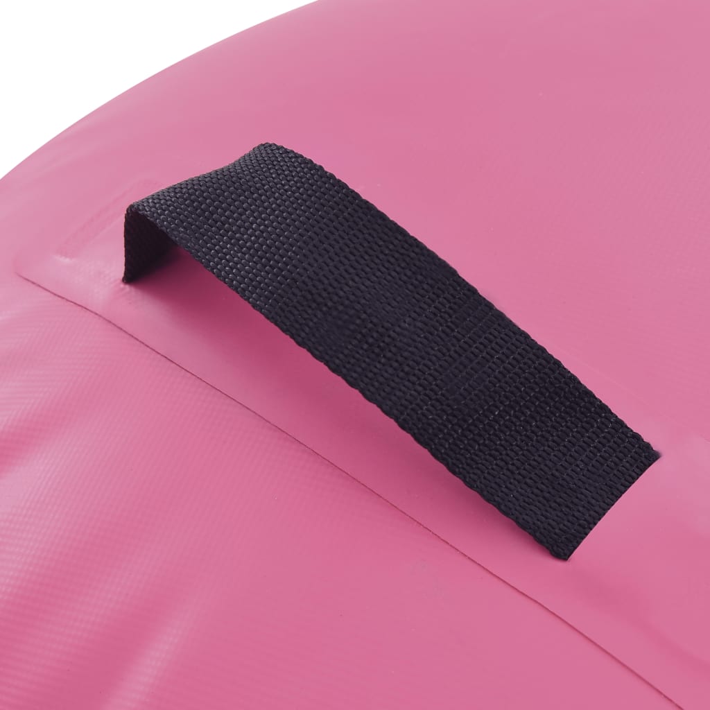 Rotolo da Ginnastica Gonfiabile con Pompa 120x90 cm in PVC Rosa 92718