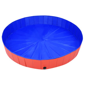 Piscina per Cani Pieghevole Rossa 200x30 cm in PVC cod mxl 72633