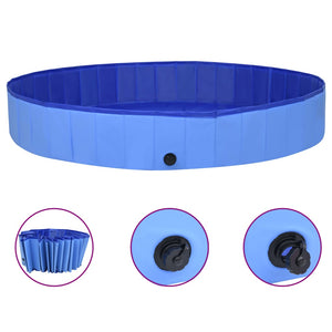 Piscina per Cani Pieghevole Blu 300x40 cm in PVC cod mxl 75919