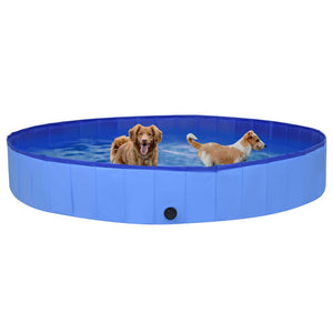 Piscina per Cani Pieghevole Blu 300x40 cm in PVC cod mxl 75919