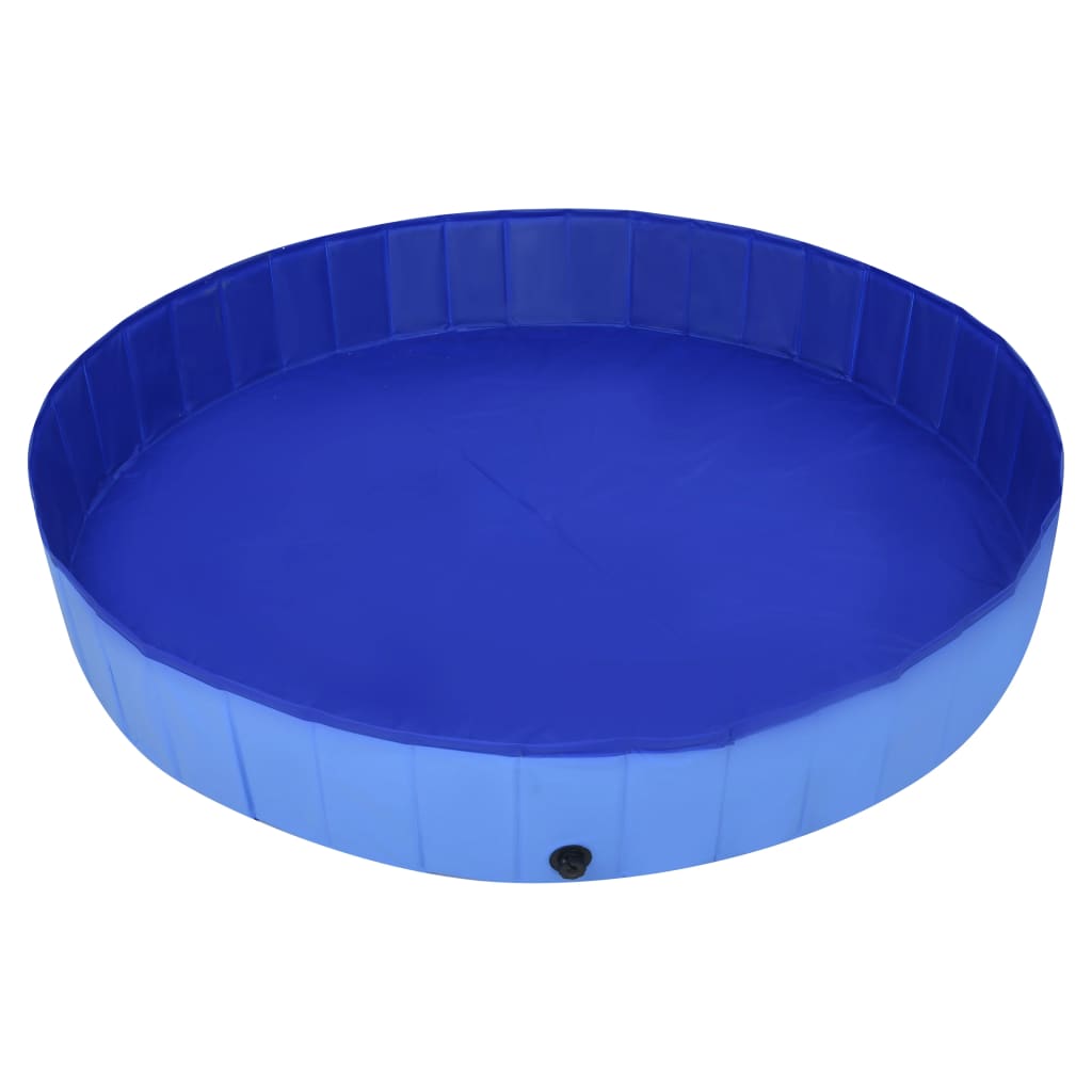 Piscina per Cani Pieghevole Blu 300x40 cm in PVC 92603