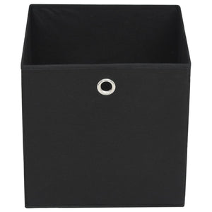 Contenitori 4 pz in Tessuto non Tessuto 28x28x28 cm Nero cod mxl 51303