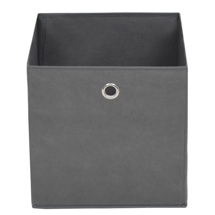 Contenitori 4 pz in Tessuto non Tessuto 28x28x28 cm Grigio cod mxl 51293