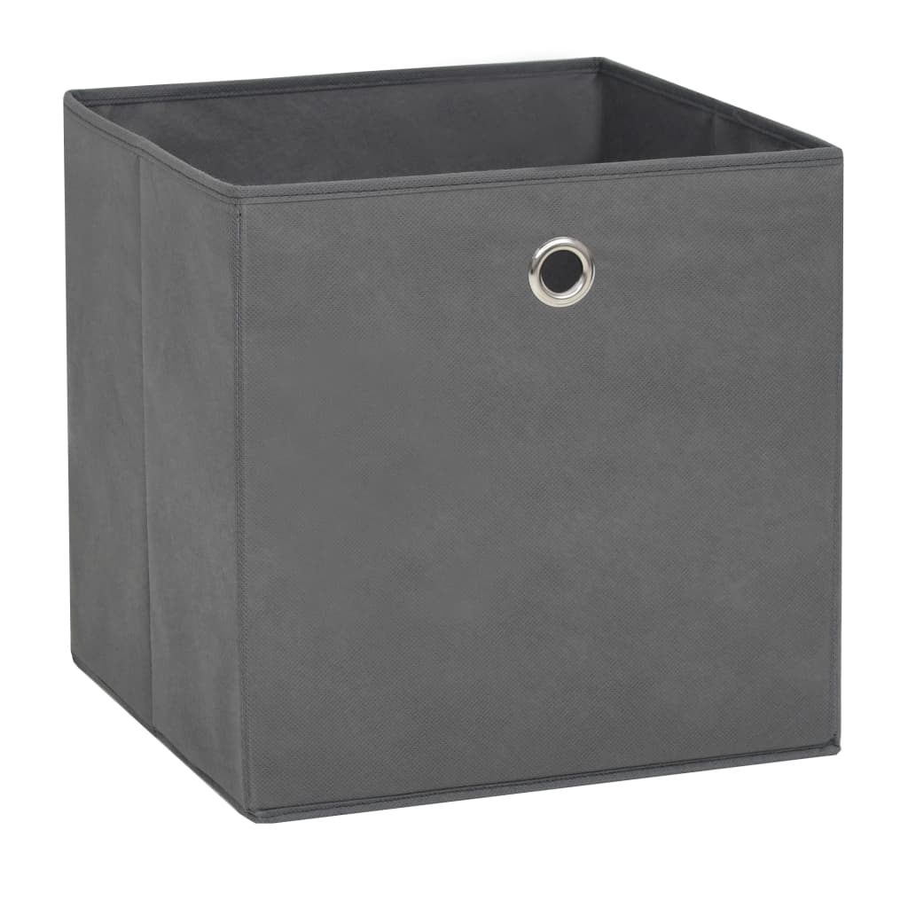 Contenitori 10 pz in Tessuto non Tessuto 28x28x28 cm Grigio cod mxl 52038