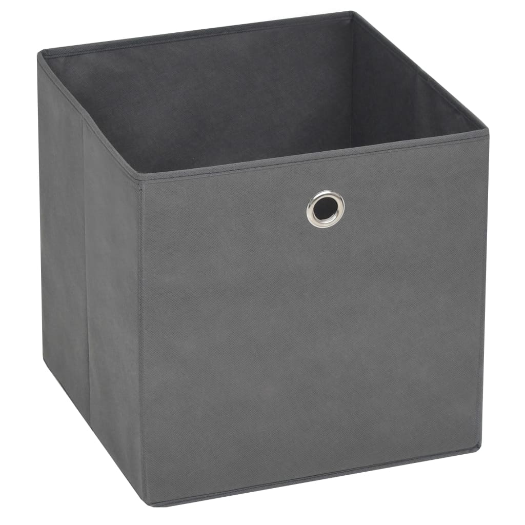 Contenitori 10 pz in Tessuto non Tessuto 28x28x28 cm Grigio cod mxl 52038