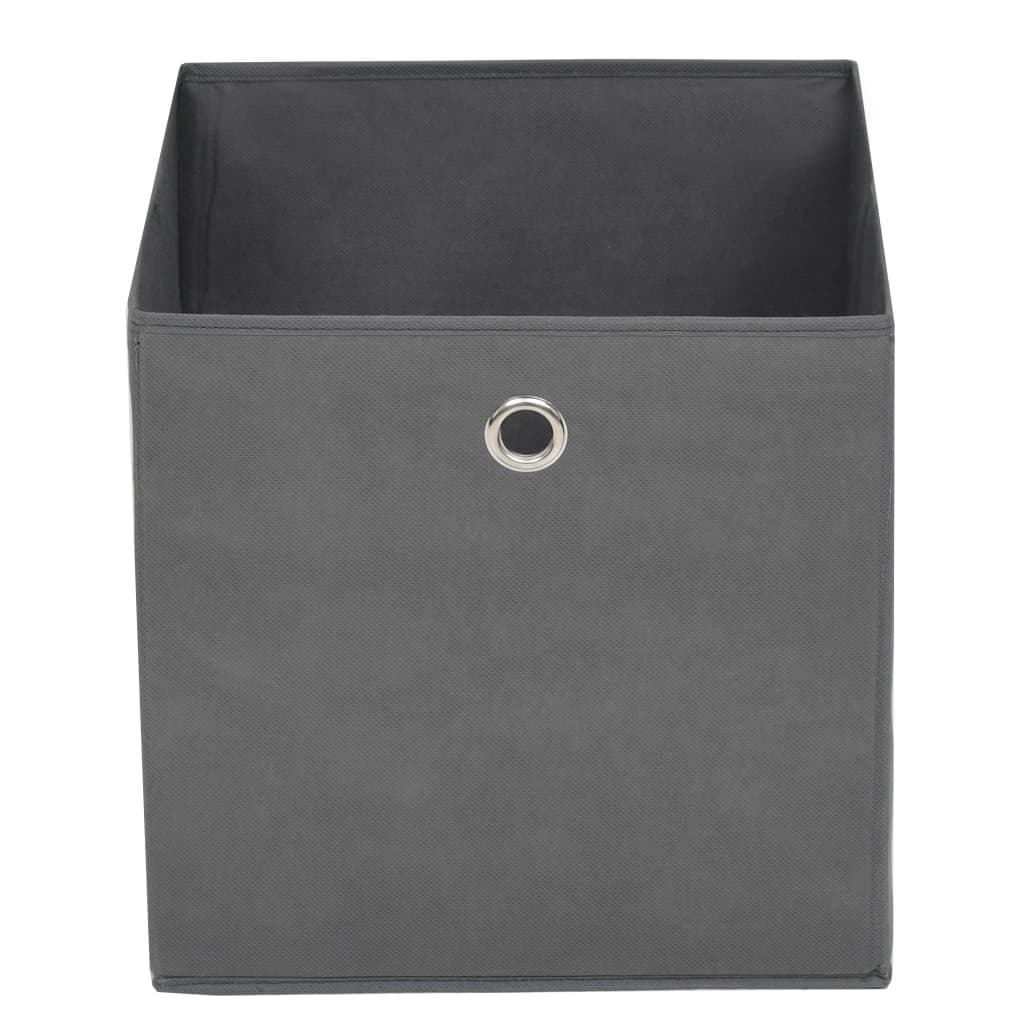 Contenitori 10 pz in Tessuto non Tessuto 28x28x28 cm Grigio cod mxl 52038