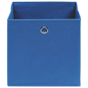 Contenitori 4 pz in Tessuto non Tessuto 28x28x28 cm Blu cod mxl 50465