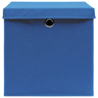 Contenitori con Coperchio 4 pz 28x28x28 cm Blu cod mxl 50630