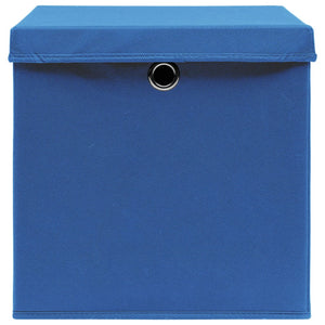 Contenitori con Coperchio 4 pz 28x28x28 cm Blu cod mxl 50630