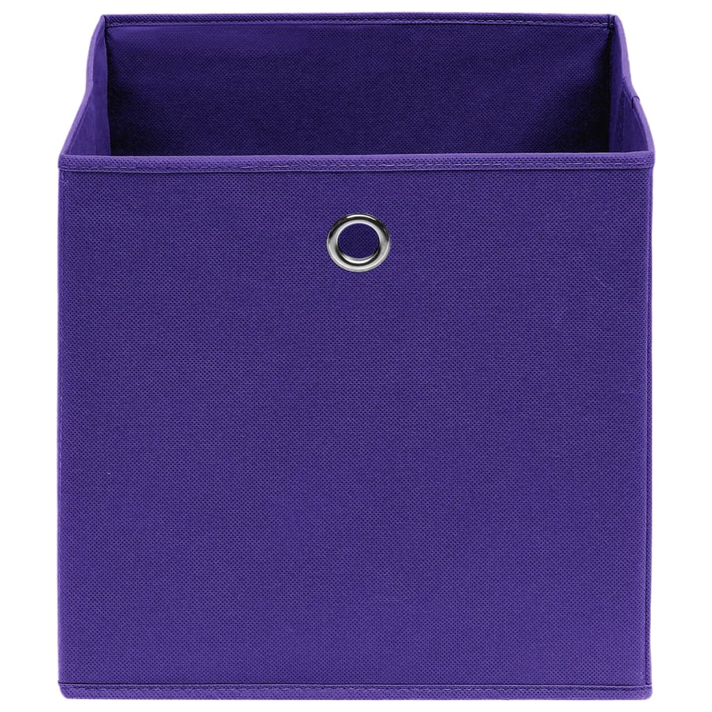 Contenitori 4 pz in Tessuto non Tessuto 28x28x28 cm Viola cod mxl 52752