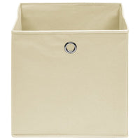 Contenitori 4 pz in Tessuto non Tessuto 28x28x28 cm Crema cod mxl 51308