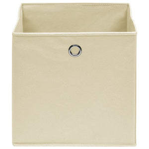 Contenitori 10 pz in Tessuto non Tessuto 28x28x28 cm Crema cod mxl 45666