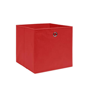 Contenitori 4 pz in Tessuto non Tessuto 28x28x28 cm Rosso cod mxl 51290