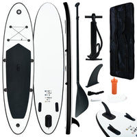 Set Tavola Gonfiabile da SUP Nero e Bianco cod mxl 72641