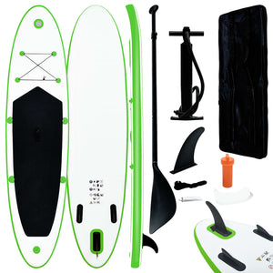 Set Tavola Gonfiabile da SUP Verde e Bianco cod mxl 58162