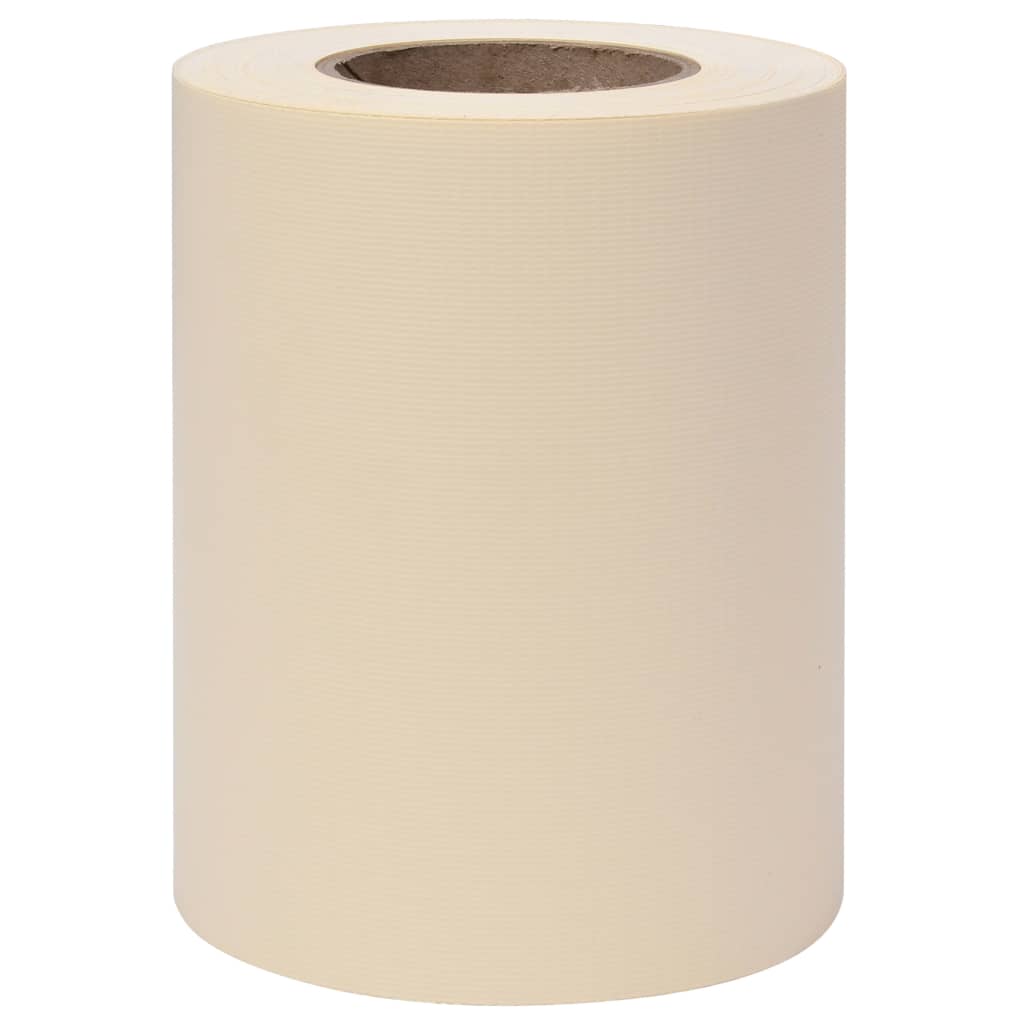 Recinzione Frangivento da Giardino PVC 35x0,19 m Crema