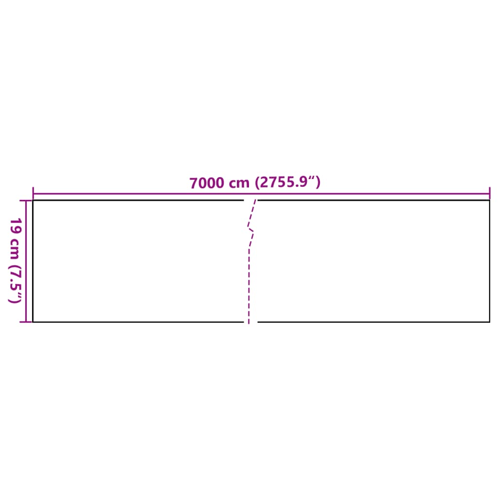 Recinzione Frangivento da Giardino PVC 70x0,19 m Crema 147856