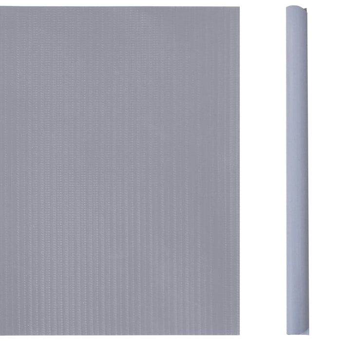 Recinzione Frangivento da Giardino PVC 35x0,19m Grigio Chiaro 147871