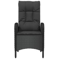 Sedie da Giardino 2 pz in Polyrattan Nero cod mxl 5721