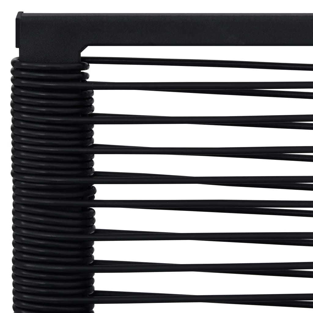 Sedie da Giardino 2 pz in Rattan PVC Nero cod mxl 15822